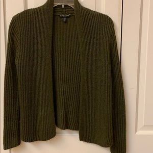 Olive green Eileen fisher petite cardigan